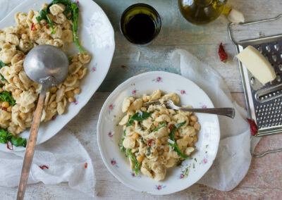 WHOLE WHEAT ORECCHIETTE WITH CHICKPEA CREAM