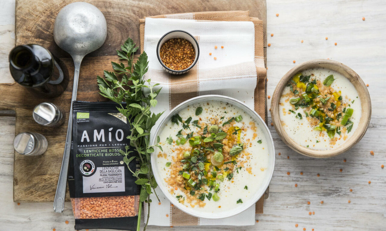 Spiced Lentil and Yogurt Soup
