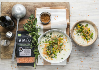 Spiced Lentil and Yogurt Soup
