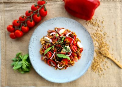 INSALATA DI FARRO AI SAPORI ESTIVI
